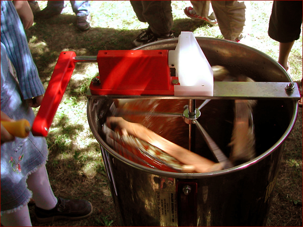 Foto Nr. 41: Bienenschule 4Kids - Honig schleudern